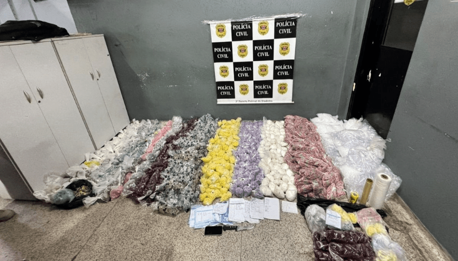 Megaapreensão de drogas em Diadema termina com suspeito preso em&nbsp;flagrante
