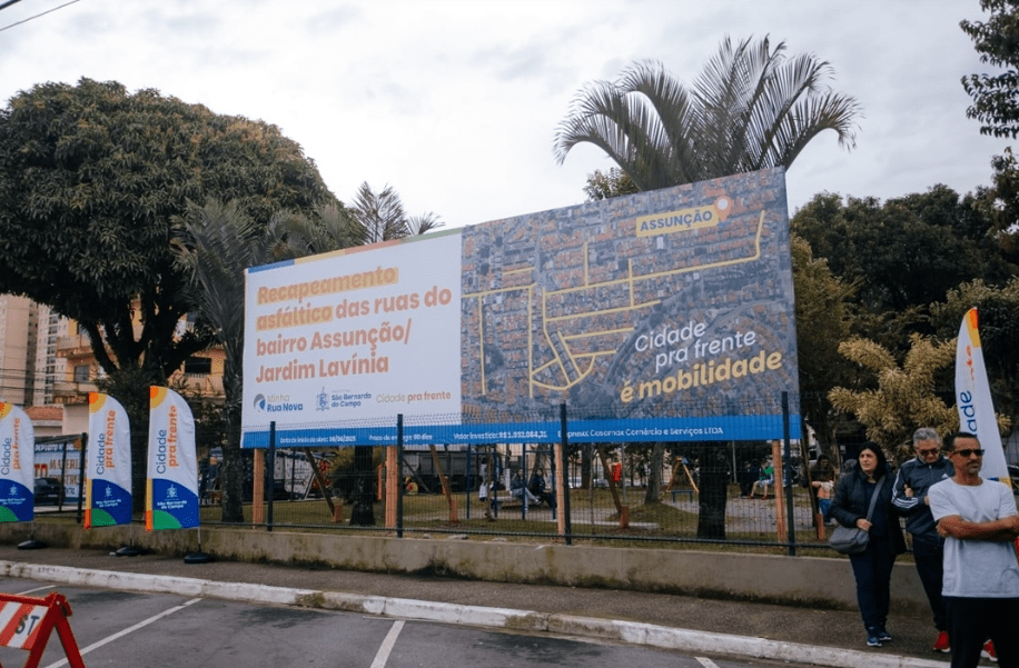 Assunção e Jardim Lavínia entram no Minha Rua Nova com recapeamento de 14 vias em São&nbsp;Bernardo